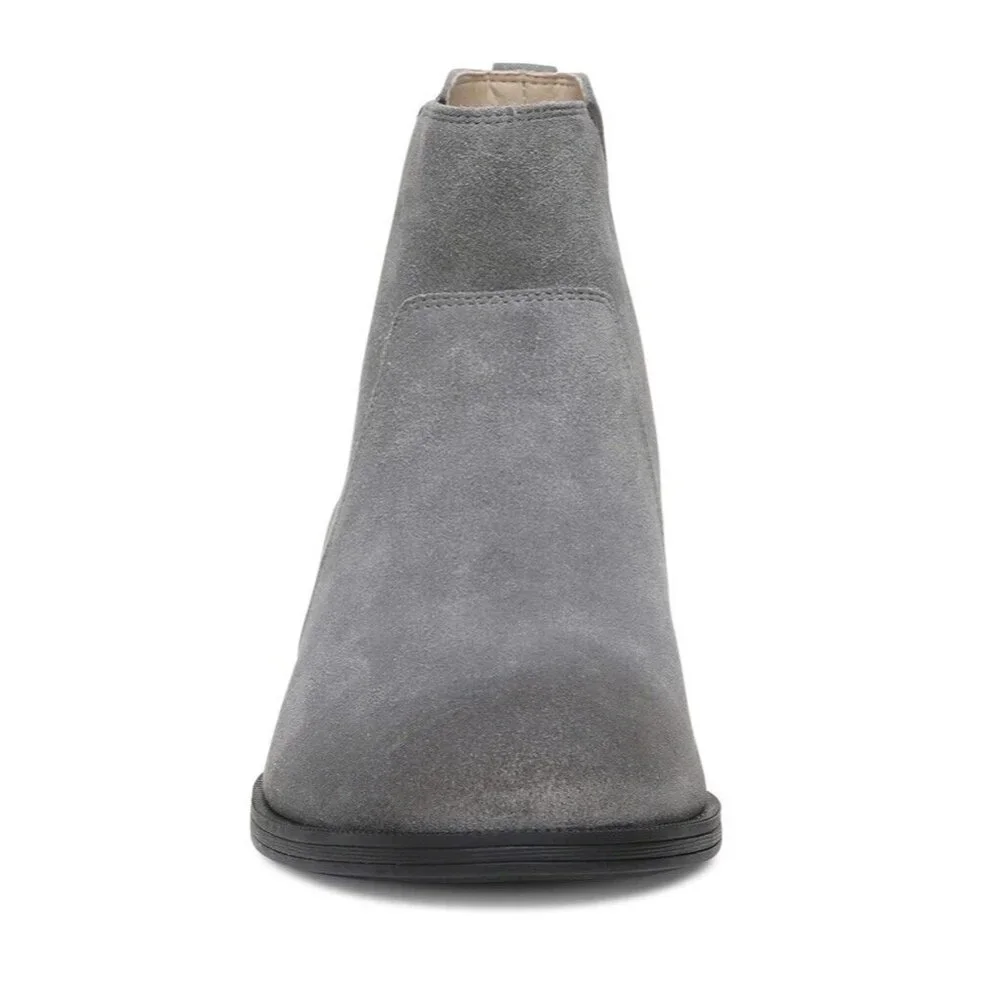 Vionic Alana Womens 6 Charcoal‎ Gray Suede Arch Support Ankle Boots  New